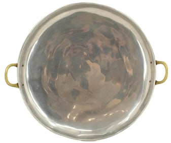 Mexican Hand-Hammered Metal Comal Pan as Wall-Mounted Art