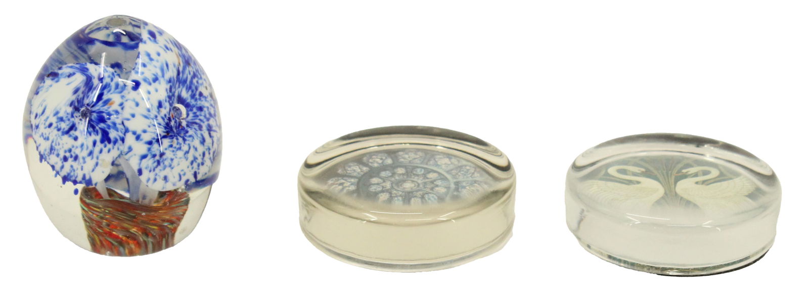 Group of 3 Glass Stylized Paperweights (1 of 14)