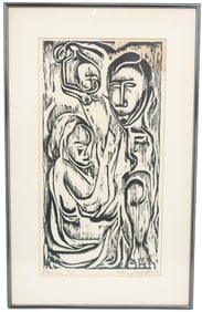 Sidney Chafetz (1922-2013) American, Limited Edition Print Titled Family 7/20