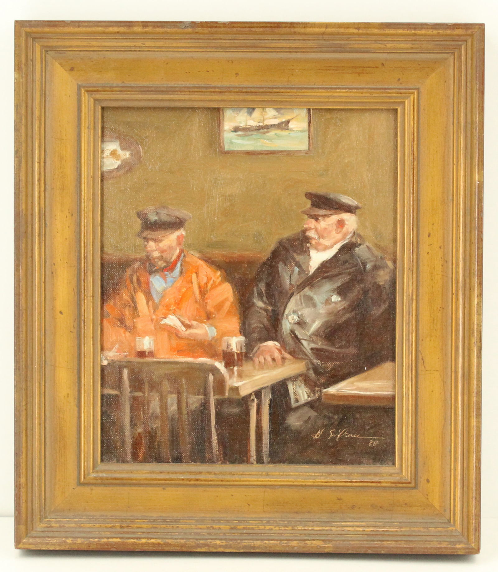 Hodges Soileau (Born 1943) American, Oil on Canvas Figural Scene (1 of 9)