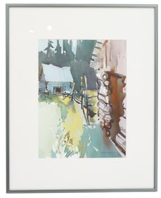 Cheri Isgreen (21st Century) American, Watercolor on Paper Landscape