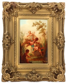 School of Peter Paul Rubens (1577-1640) 16th/17th Century Allegorical Painting of Putti at Play, Oil