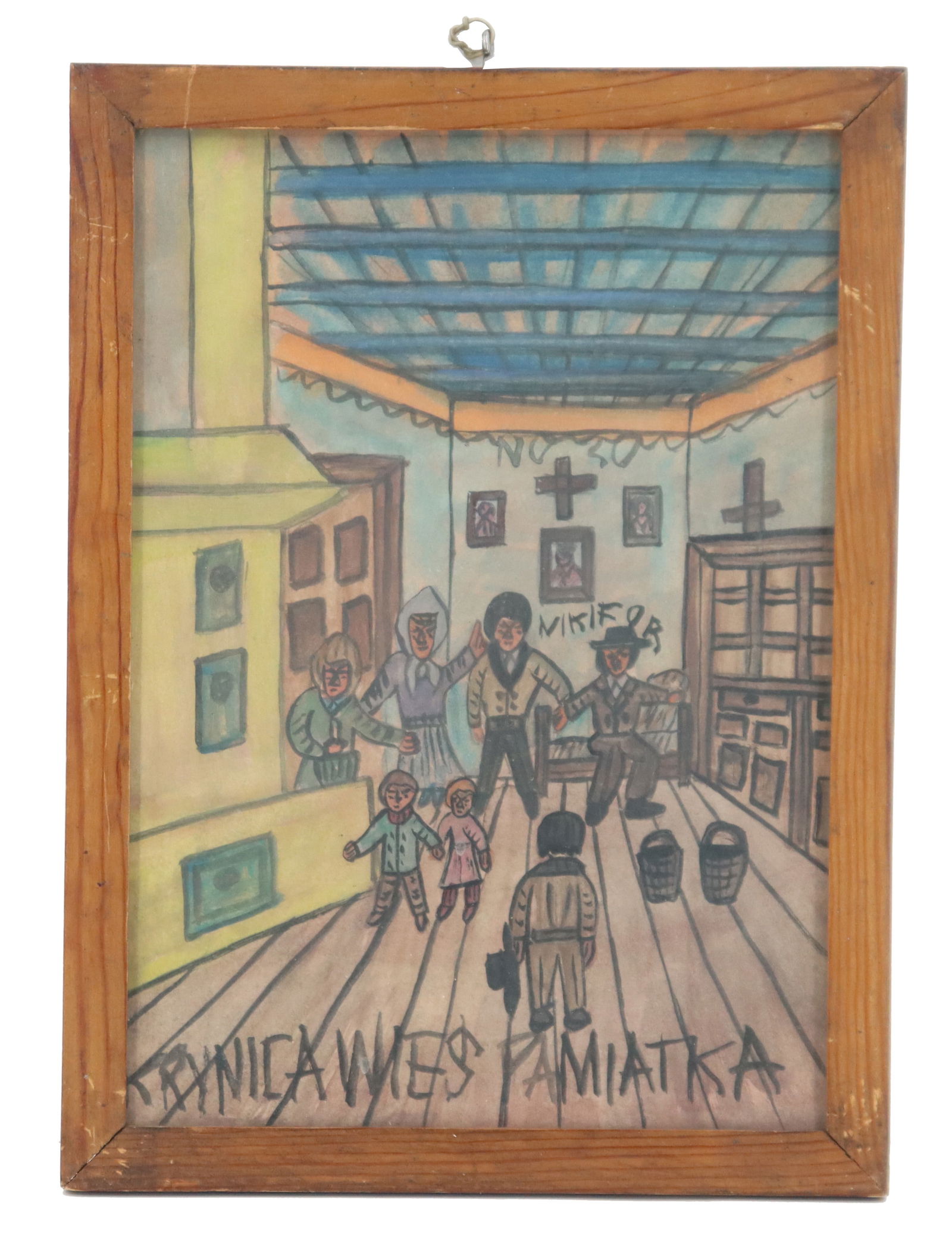 Nikifor Krynicki (1895–1968) Polish, Rare Folk Art Watercolor on Paper (1 of 9)