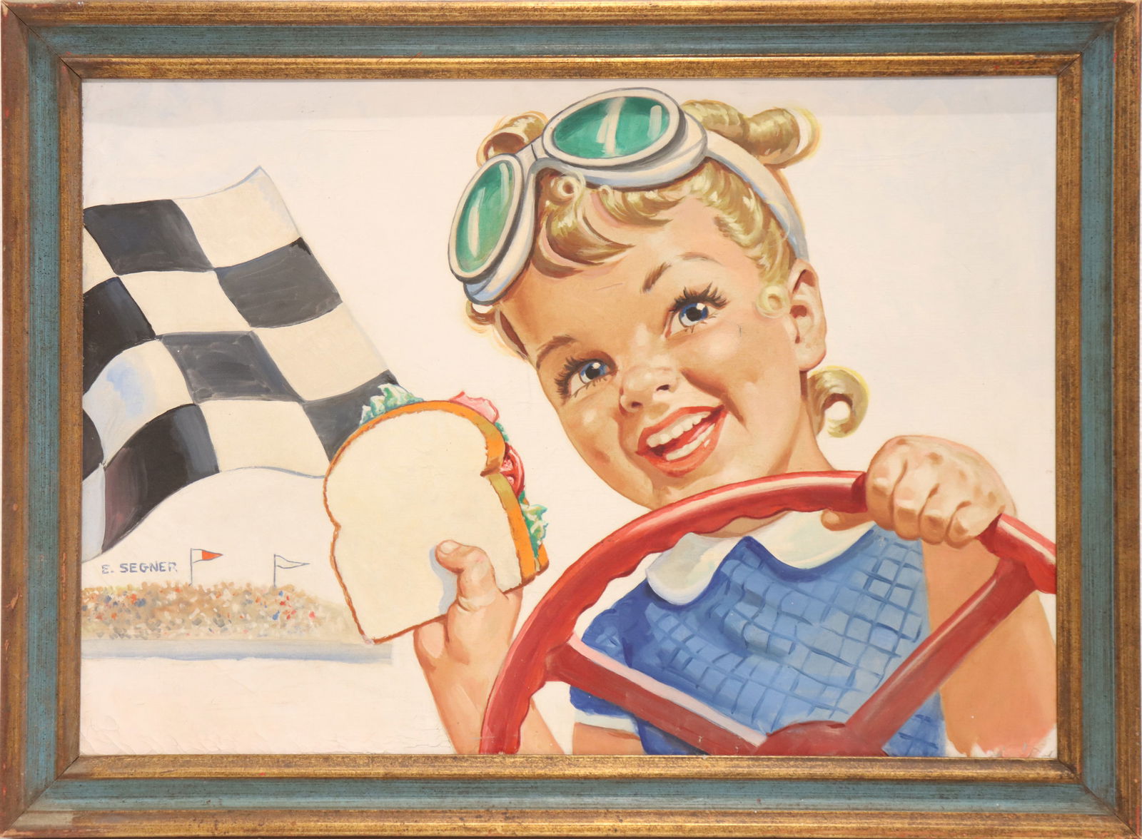 Ellen Barbara Segner (1901 - 2001) American, Oil on Board Little Miss Sunbeam Advertising Poster (1 of 10)
