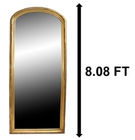 Monumental Antique French Louis Philippe Gilt Mirror
