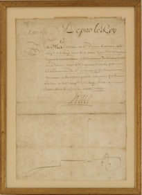 Letter Handwritten and Signed by Louis XIV 1699