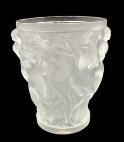 Lalique Classical Bacchantes Glass Vase
