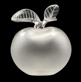French Lalique Frosted Glass Perfume Bottle