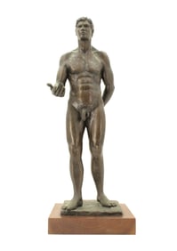 Wilfred Stedman (1934-2012) American, Bronze Statue "Adam"