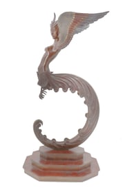 Erte (1892-1990) Russian/French, Limited Edition Firebird Bronze Sculpture