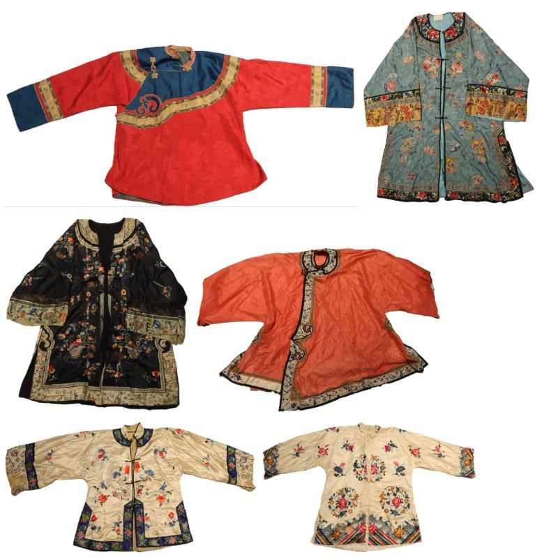 (6) Chinese Embroidered Silk Shirts (1 of 20)