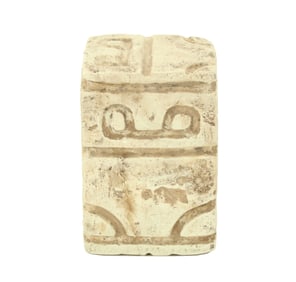 Ancient Valdivia Stone Block Sculpture