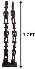 Pair of Igbo House Posts