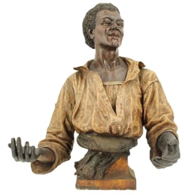 Friederich Goldscheider (1845-1897) Bust of a Young Black Man