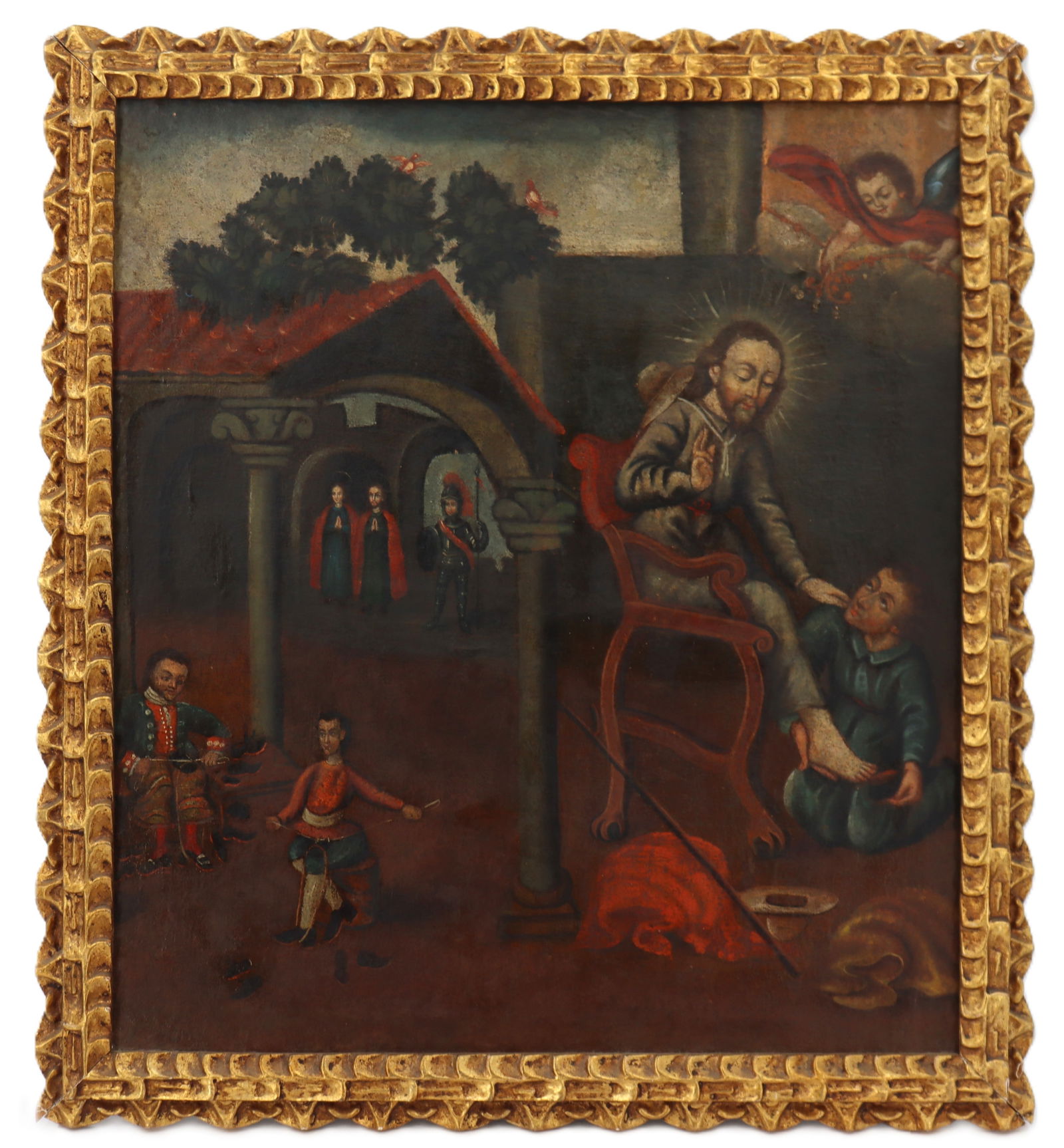 Spanish Colonial Old Master Painting by a Follower of 17th Century Peruvian Artist Bernardo Bitti (1 of 13)