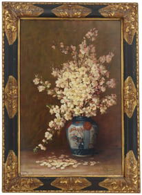 Lillie Honnorat (19th/20th Century) French, Oil on Canvas Floral Still Life