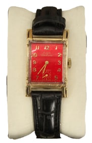 Elgin DeLuxe 10K Gold Filled Wristwatch with Leather Band