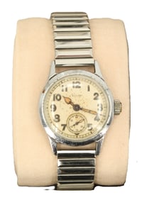 Elgin Stainless Steel Wristwatch and Expandable Band, AS IS
