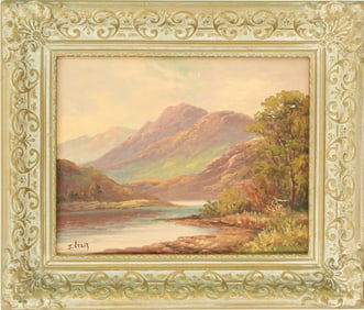 J. Craig (19th Century) American, Oil on Canvas Landscape