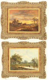 Joseph Thors (circa 1835-1920) Dutch/British, (2) Oil on Canvas Landscapes