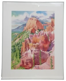 Sister Joanne Cullimore (1931-2024) Original American Watercolor "Bryce Canyon"