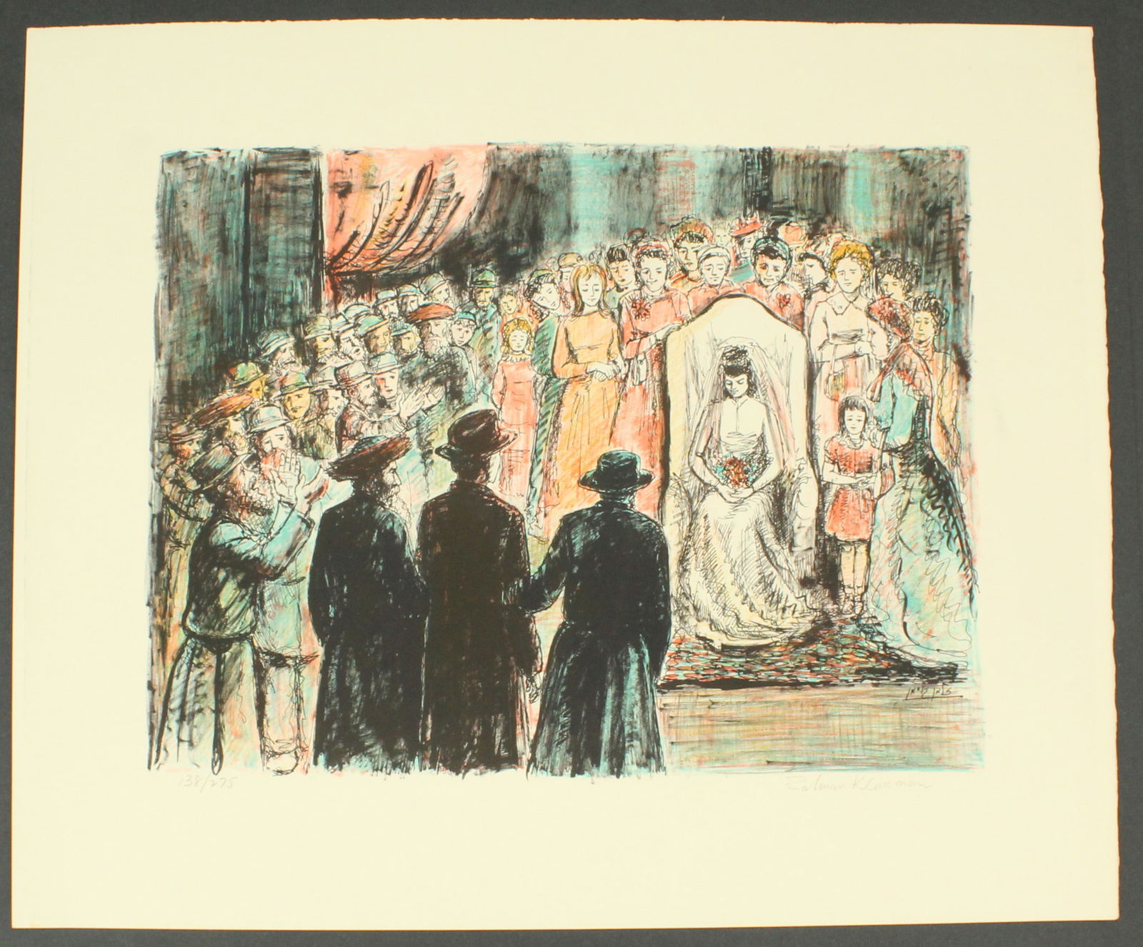 Zalman Kleinman (1933-1995) Russian, Judaica Artist's Print Lithograph (1 of 10)