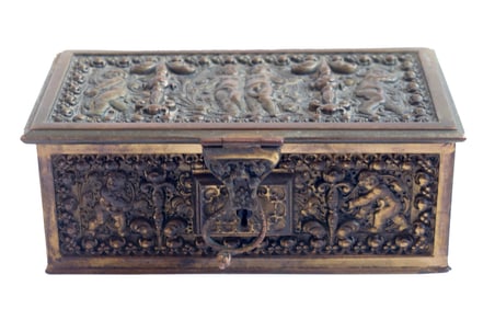 Brass Cherub Box