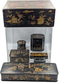 (7) Ornate Asian Boxes