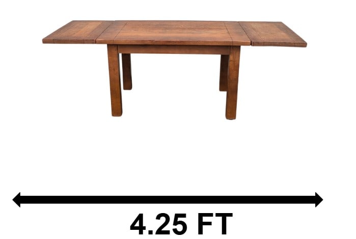 Antique Oak Draw Leaf Table (1 of 13)