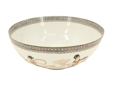 Chinese Egg Shell Porcelain Hand Painted Bowl