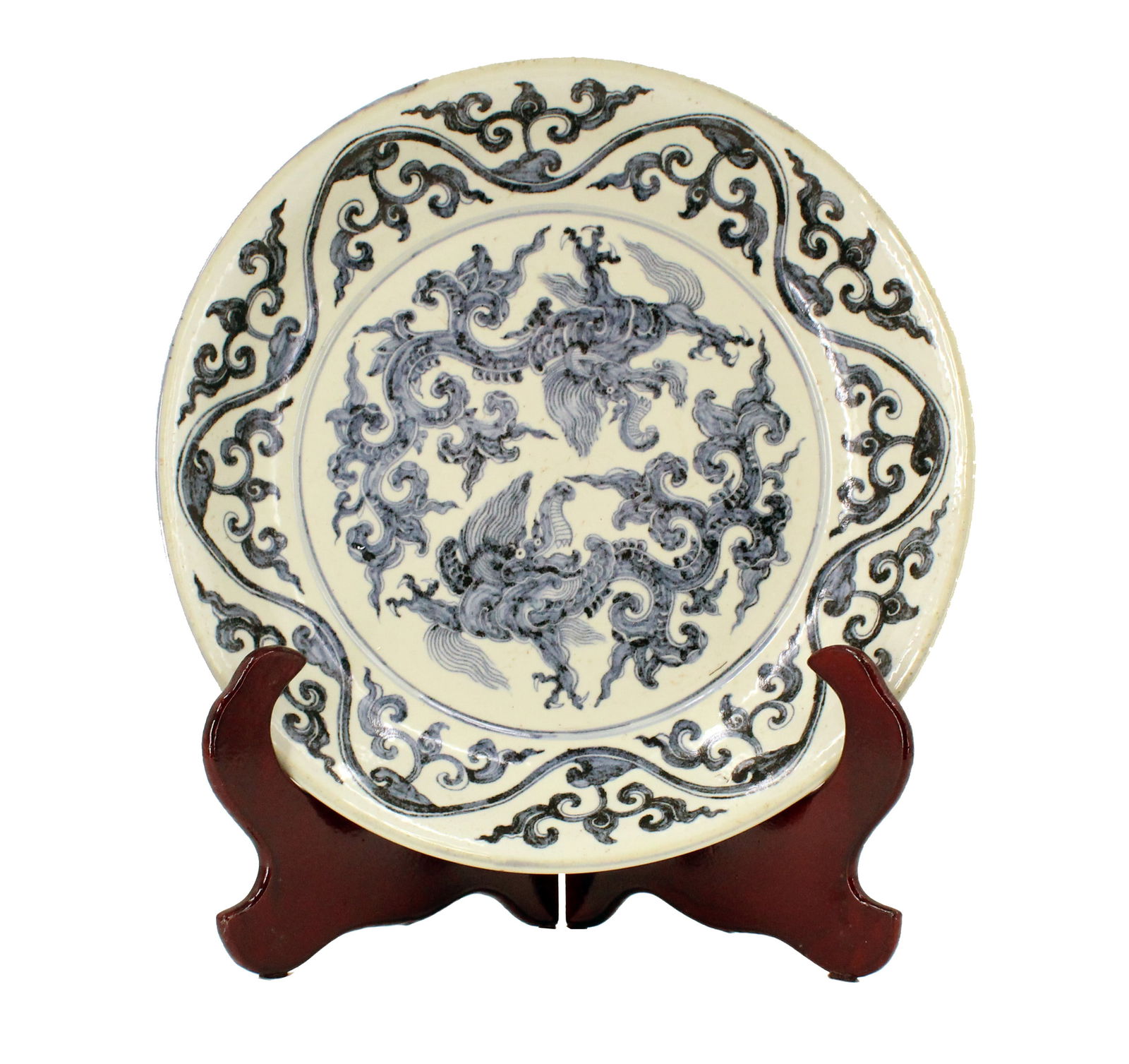 Large Chinese Blue & White Plate (1 of 16)