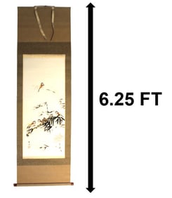 Very Long 20th Century Chinese Scroll With Signature