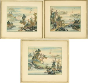 (3) Chinese Watercolor Landscapes