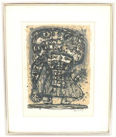 Akira Kito-Enfant (1925-1994) Japanese,  Mourlot Lithograph