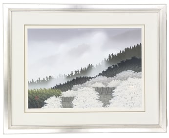Shufu Miyamoto (Born 1950) Japanese, Woodblock Landscape Print