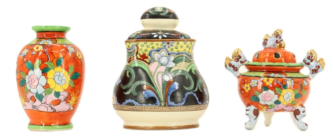 (3) Japanese Porcelain Pieces