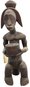 African New Guinea Fang Byeri Wooden Sculpture