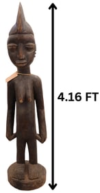 African Yoruba Carved Wooden Tribal Leader