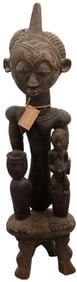 African Bena Lulua Carved Wooden Figure