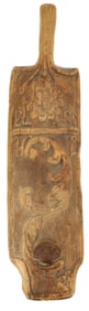 Scandinavian Folk Art 19th Century Dated Carved Mangle Board