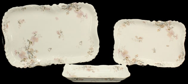 (3) Limoges Porcelain Serving Pieces