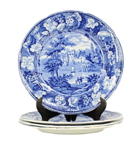 (4) English Wood Dalguise Perthshire Plates