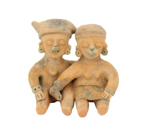 Jama Coaque Erotica Statue in a Pre-Columbian Manner