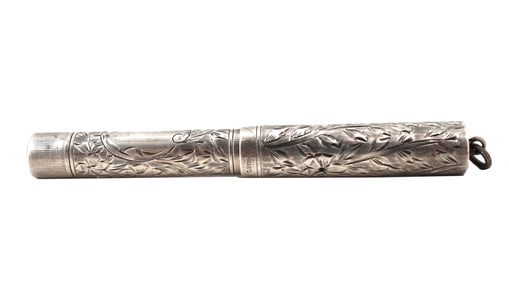Vintage French Waterman Sterling Silver Fountain Pen - Gross 0.4 ozt.