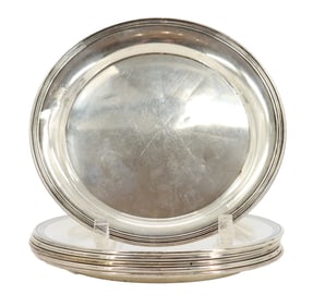 (6) Webster Company Sterling Silver Plates - 13.745 ozt.