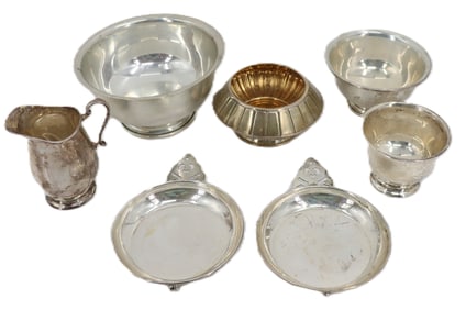 Group of 7 American Sterling Silver Pieces 25.3 Ozt