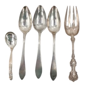 (5) Georg Jensen Sterling Silver Pieces - 8.590 ozt.