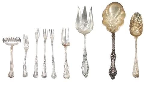 (9) Sterling Silver Flatware - 12.320 ozt.