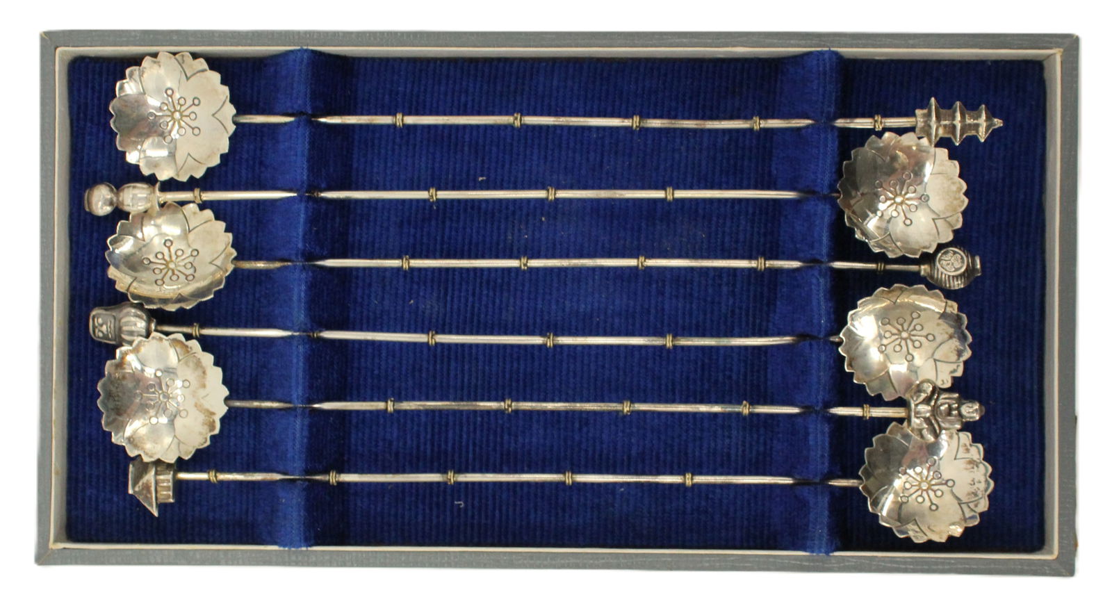 (6) Sterling Silver Cocktail Spoons in Original Case - Gross 1.140 ozt. (1 of 15)