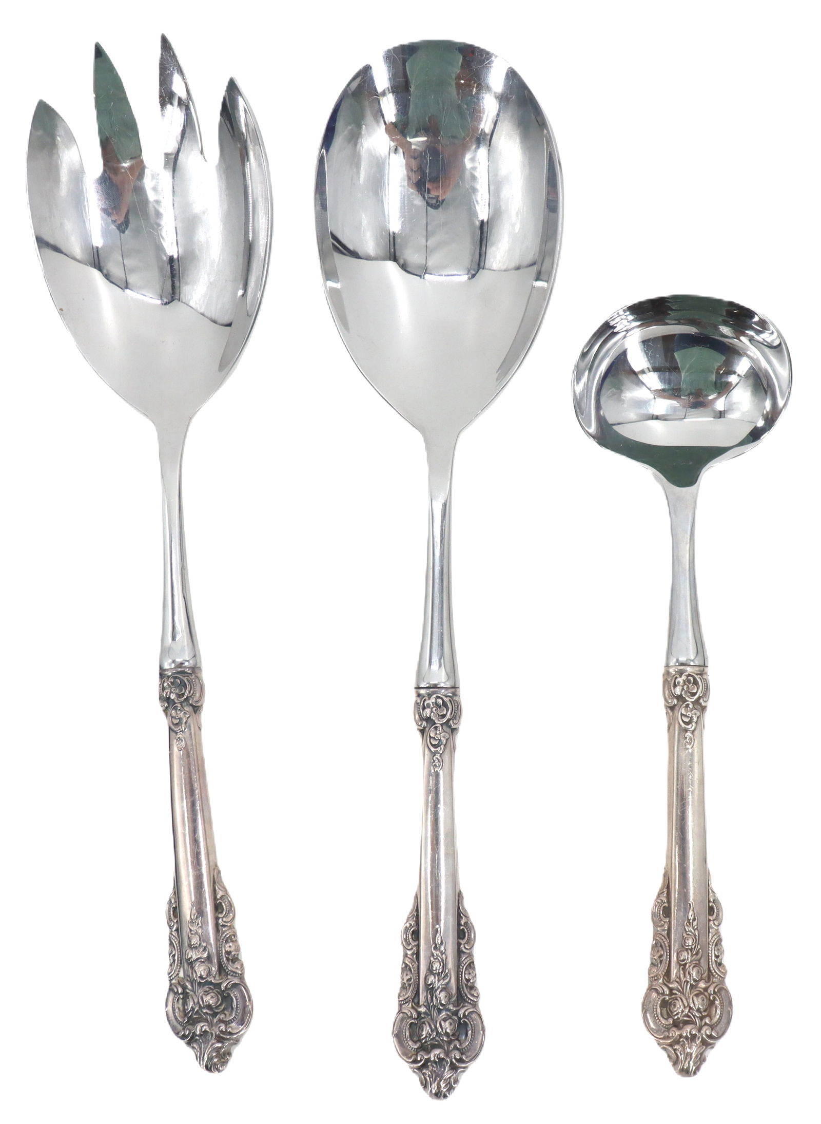 (3) Wallace Grande Baroque Sterling Silver and Stainless Flatware (1 of 13)